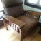 Craftsmen styled leather chair