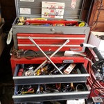 Stanley tool chest with tools