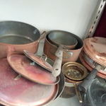 copper pans & pots