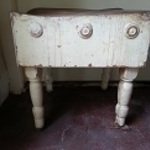 antique boos turned leg butcher block