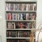 wall of dvds