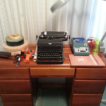 vintage desk & typewriter