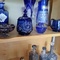 vintage blue glass