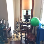 Indian lamp & nesting tables