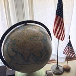 glass based vintage globe