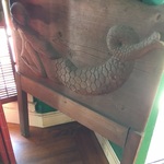 great early carved mermaid twin bed frame