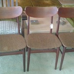 set of 6 teak Mid Century chairs