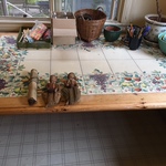 tile topped kitchen table