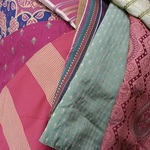 pink textile
