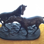 bronze horses