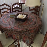 paisley and late Victorian table