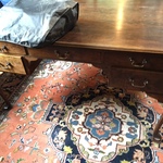beautiful rug and desk