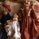 2 bisque dolls & Sasha doll