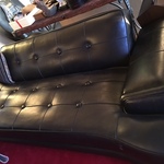 vintage leather couch
