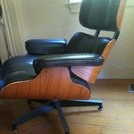 Eames lounger with ottoman