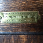 vintage cabinet label