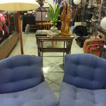 mod blue chairs