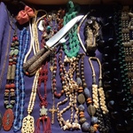 costume jewelry & sterling knife set