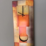 copper colored clock
