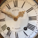 Louis XVI gilded clock face