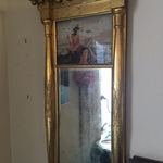 vintage gilded mirror