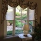 living room lamp & window treatments