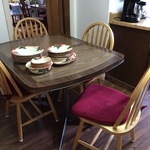 Franciscan china and kitchenette table
