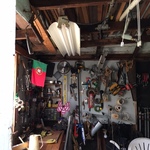 tool shed filled with tools