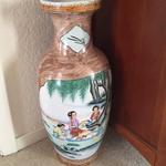 Chinese famile rose vase