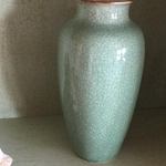 Chinese green crackle vase