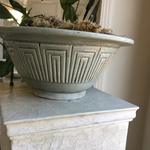 decorative bowl on pedestal