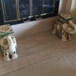 Thai ceramic elephant stands