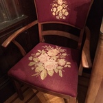 embroidered chair