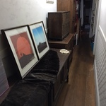 hallway with furniture