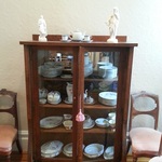 china cabinet with finery